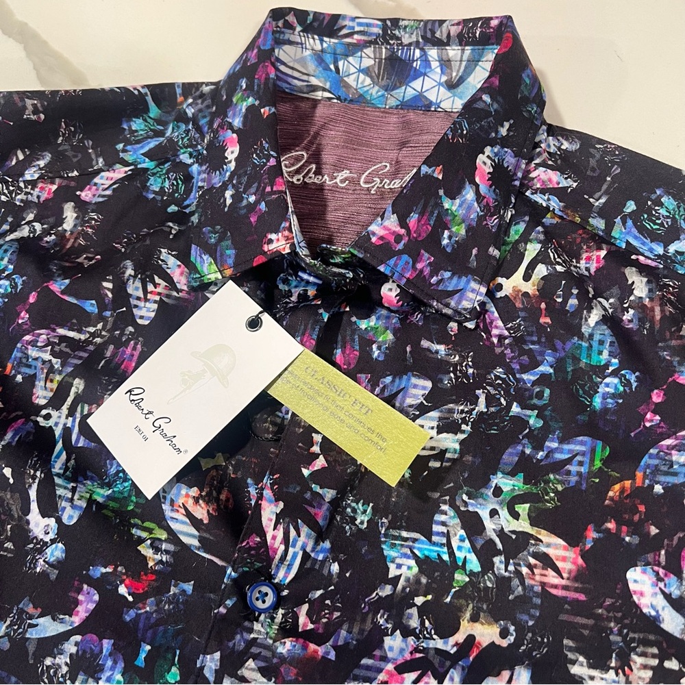 Robert‎ Graham NWT Men’s  small Edmore long sleeve button down color eccentric
